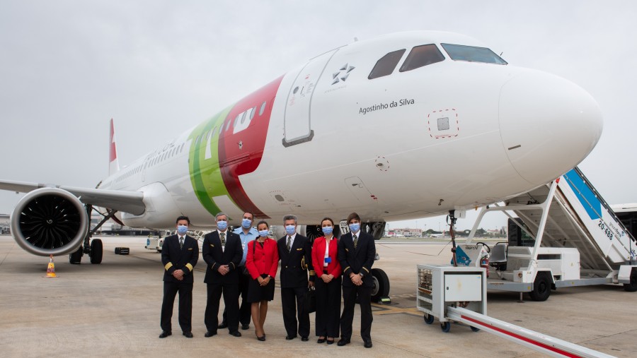TAP Air Portugal provozoval 10 hodinový let Airbusem A321LR