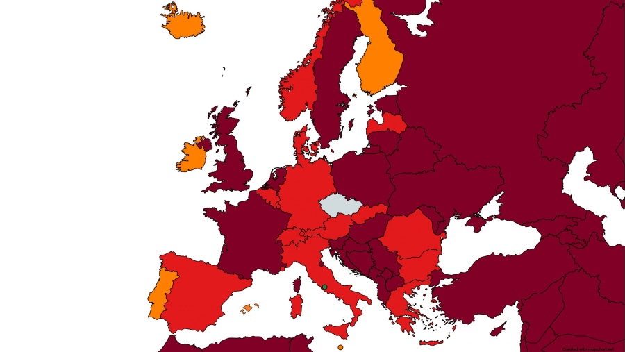 Návrat očkovaných z červených a oranžových zemí bez testu a karantény