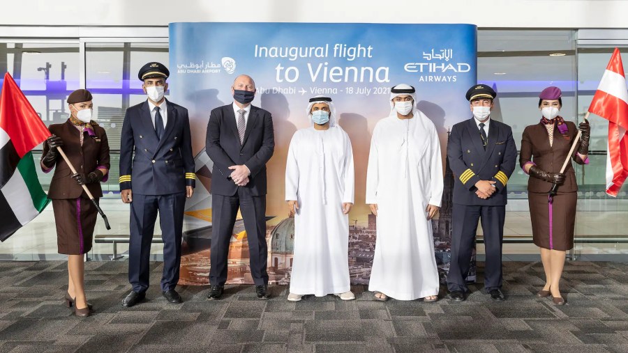 Etihad Airways zahájil lety z Abu Dhabi do Vídně