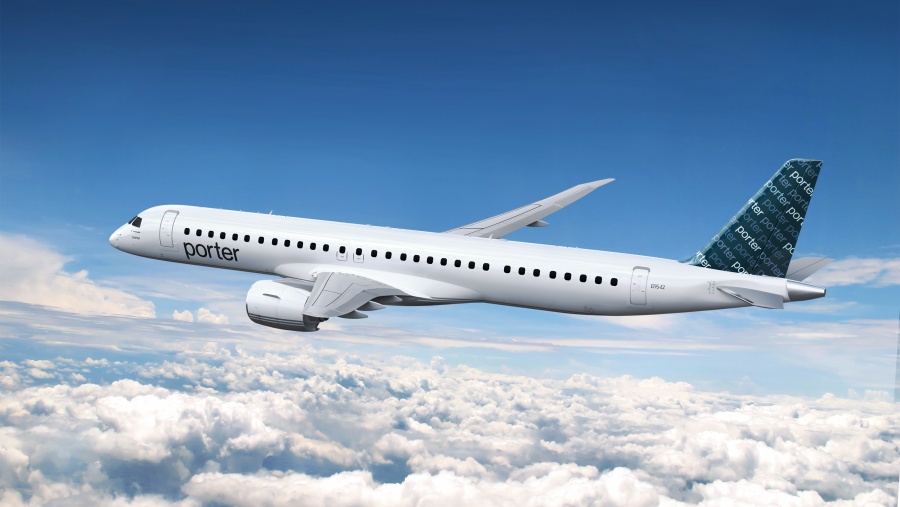 Porter Airlines objednává až 80 letadel Embraer E195-E2