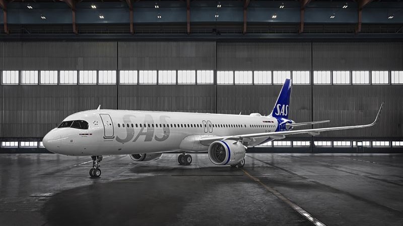 SAS představil první Airbus A321 LR