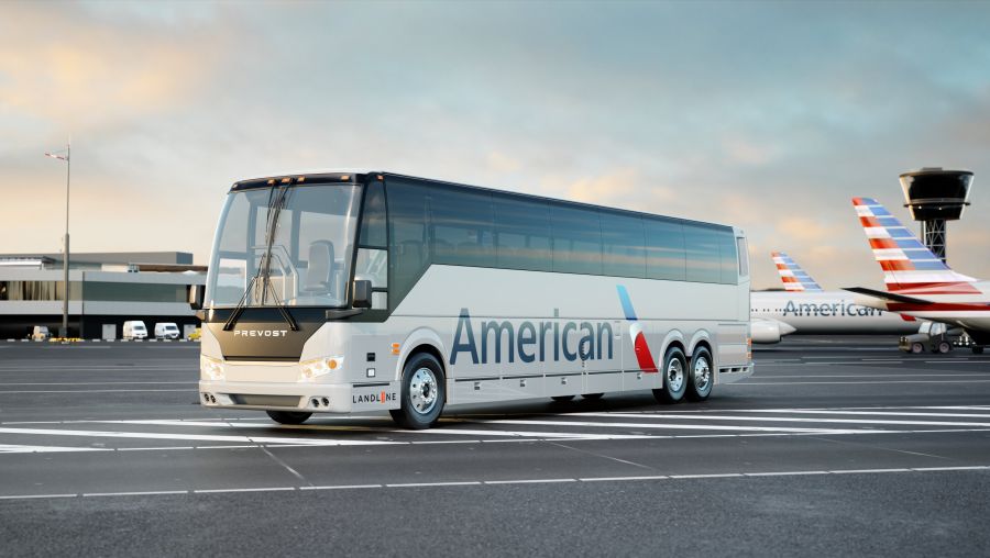 American Airlines použije na krátké lety autobusy